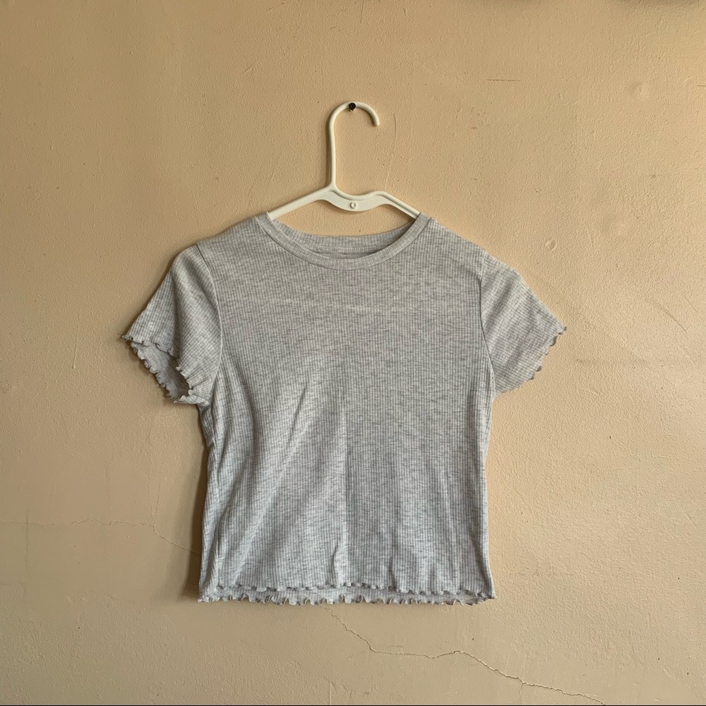 ruffled crop top